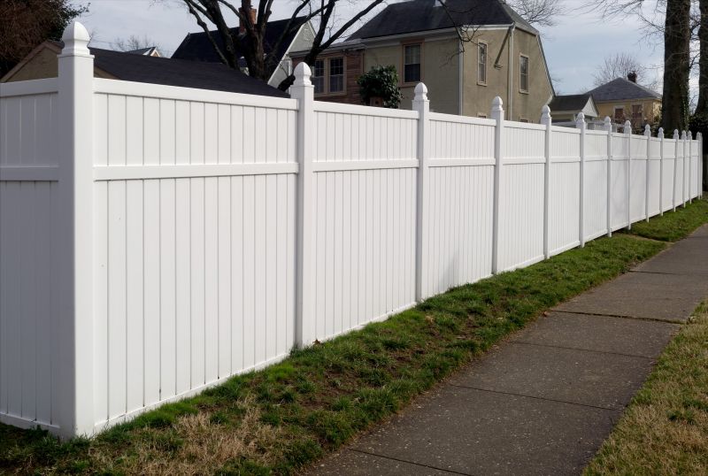 White Pvc Fence Installation